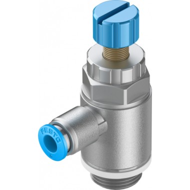 Пневмодроссель Festo GRLA-3/8-QS-6-RS-D