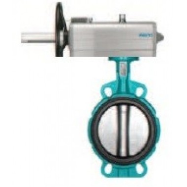 Затвор с приводом Festo VZAS-C-125-16…-V3-E-PDM
